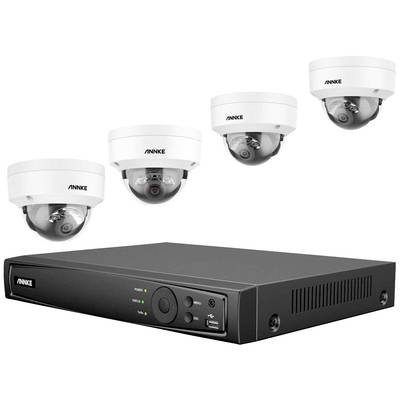 Annke N48PAW+I91DG*4+2T N48PAW+I91DG*4+2T LAN IP-CCTV camera set 8-channel incl. 4 cameras 4096 x 3072 p  