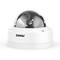 Surveillance camera in a spherical shape, mounted in a white housing, with distinctive branding on the front.
