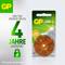 'GP 312 PR41 Hearing Aid Batteries', up to 4 years of energy life, 70% longer runtime, store dry and cool.