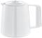 White electric kettle with spout and ergonomic handle, suitable for preparing hot water or tea.