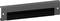 Grey cable brush with black bristle row, mountable, for clean cable routing through enclosures or cabinets.
