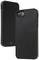 Black smartphone case, robust design, showing front and rear views. Focus on protection and minimalist appearance.
