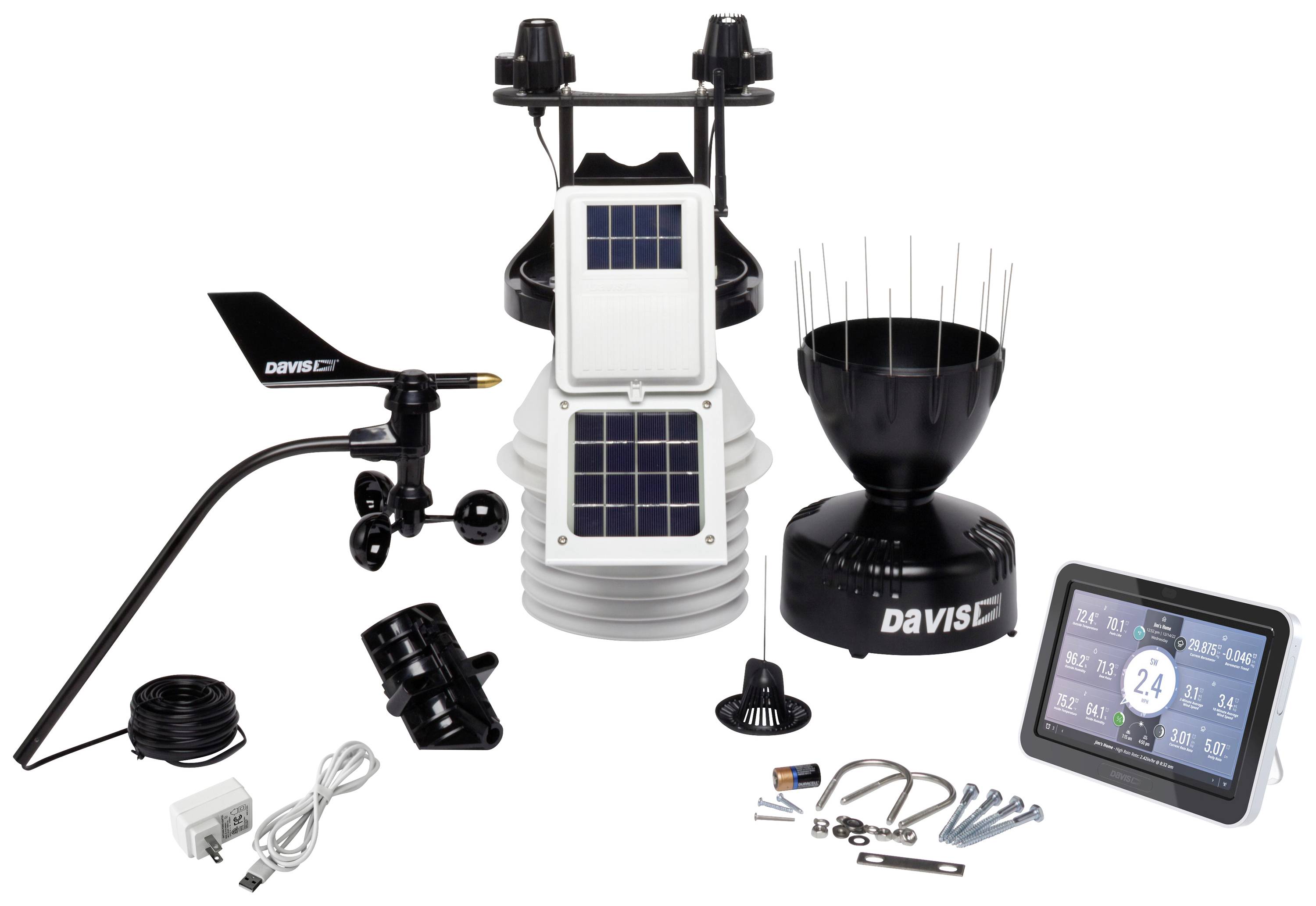 Davis Instruments VANTAGE PRO2 active Plus with console - EU 6263EU Wireless digital weather station Max. number of sens