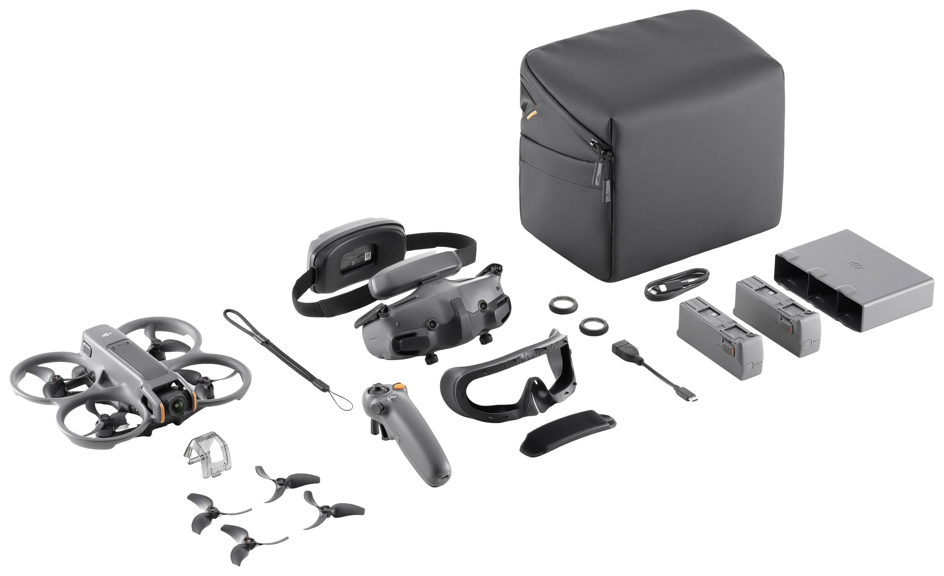 Drone with Accessories: Drone, Remote Control, Protective Goggles, Batteries, Chargers, Carry Case and Spare Propellers. Ideal for Aerial Photography.