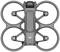 A grey drone with four rotors, detailed top-down view.