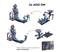 Construction kit for extending a marble run. Shows additions and completed models. 'Marble Competition' packaging depicted.