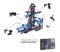 Marble run set for building a marble track with blue rails and mechanical lifting devices. Packaging shows completed model.