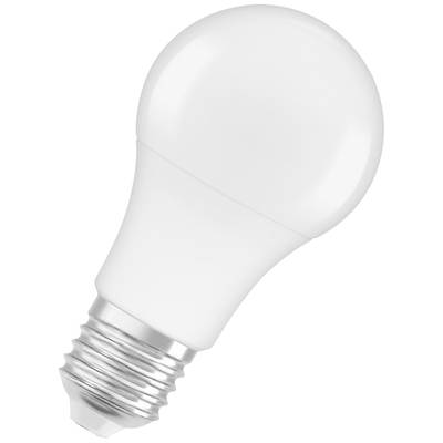 A white, smooth LED light bulb with an E27 screw base, shown from a diagonal angle, against a white background.