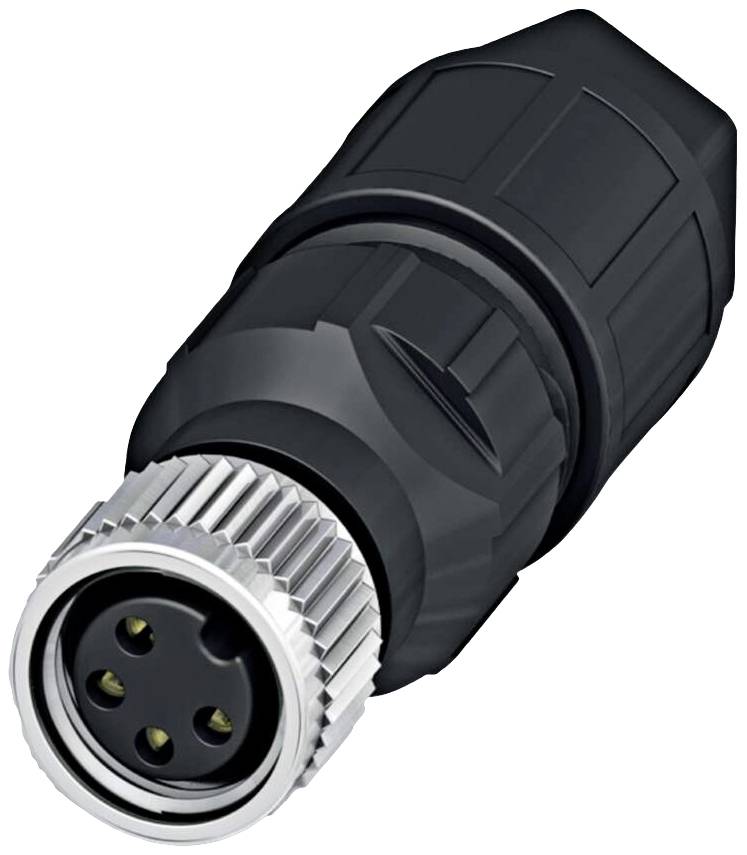 Luetze 490126 Sensor/actuator connector Socket, straight, Plug, straight No. of pins (RJ): 4 1 pc(s)