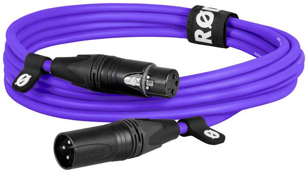 Rode XLR3M-PU XLR Connection cable 3 m Purple