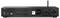 A sleek black audio receiver with a display showing 'Internet Radio' and current playing song details. Features control knobs and a USB port.