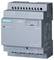 Siemens Logo module, grey, with connections at top and bottom, green logo on the left. Indicates operation and LAN connection.
