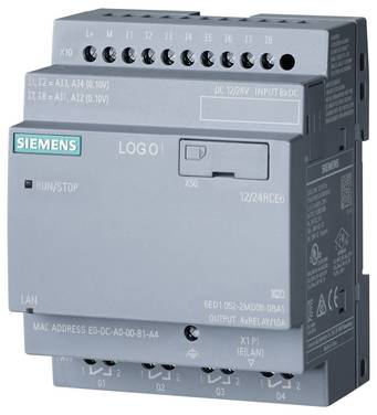 Siemens 6ED1052-2MD08-0BA2 PLC controller 12 V DC, 24 V DC