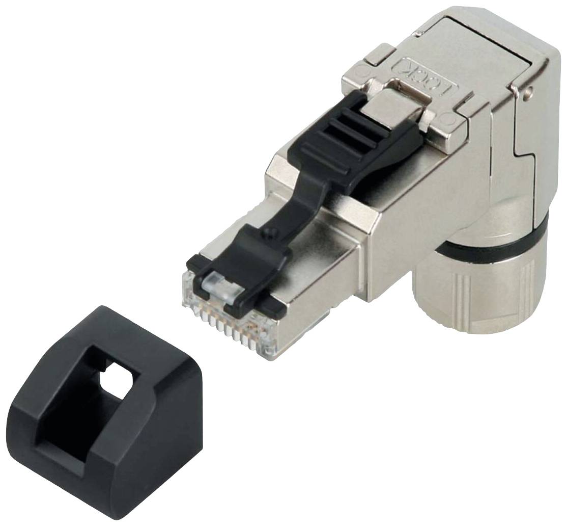 Luetze 490153 RJ45 connector Plug, right angle No. of pins (RJ): 8 1 pc(s)