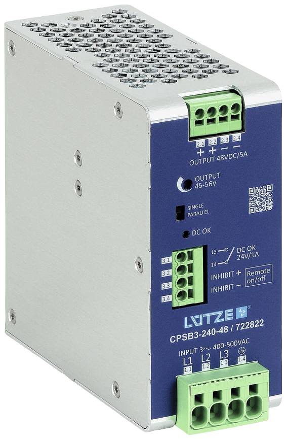 Luetze CPSB3-240-48 SMPSU 48 V DC 5 A 240 W Content 1 pc(s)