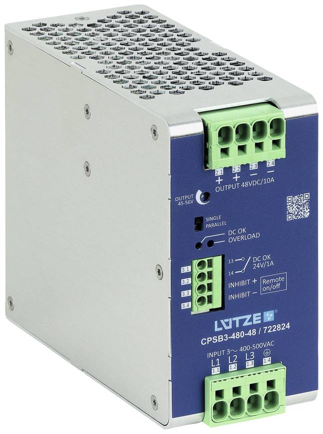 Luetze CPSB3-480-48 SMPSU 48 V DC 10 A 480 W Content 1 pc(s)