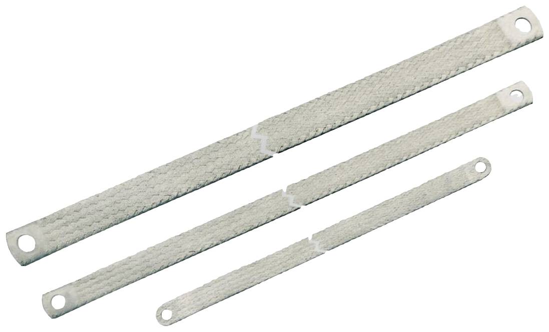 Flat band conductor, copper braiding, single wire Cu ETP UNI 5649-71, similar to DIN 72333 346111.0010 Luetze Content: 10 pc(s)