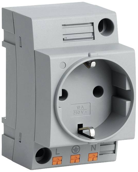 Lütze Plug Socket ST-3/S Push In GR Grey 5 pc(s)