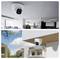 'Indoor and outdoor security cameras installed on the ceiling of modern office and home for surveillance and safety.'