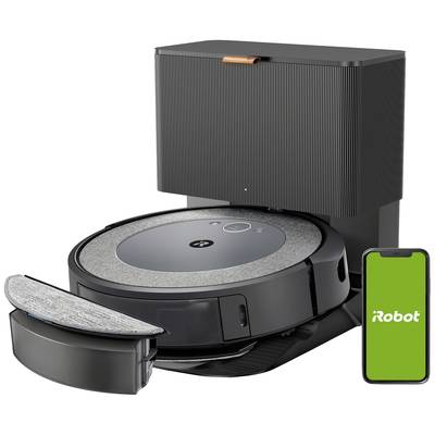 iRobot Roomba Combo i5578 Robotic vac/sweeper Black App-controlled, Voice-controlled, Incl. wet mopping function, Alexa 