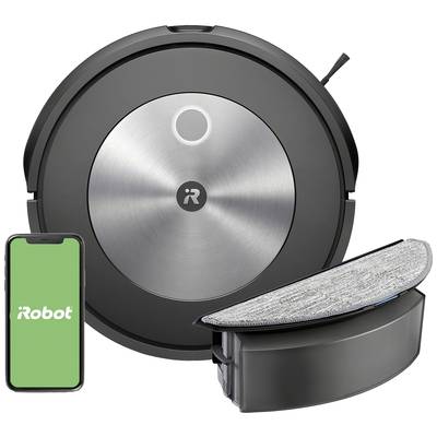 iRobot Roomba Combo J5178 Robotic vac/sweeper Graphite Voice-controlled, App-controlled, Alexa compatibility, Google Hom