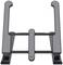 Laptop stand by Trust in grey and black, with adjustable height and non-slip rubber feet. Ideal for ergonomic use.