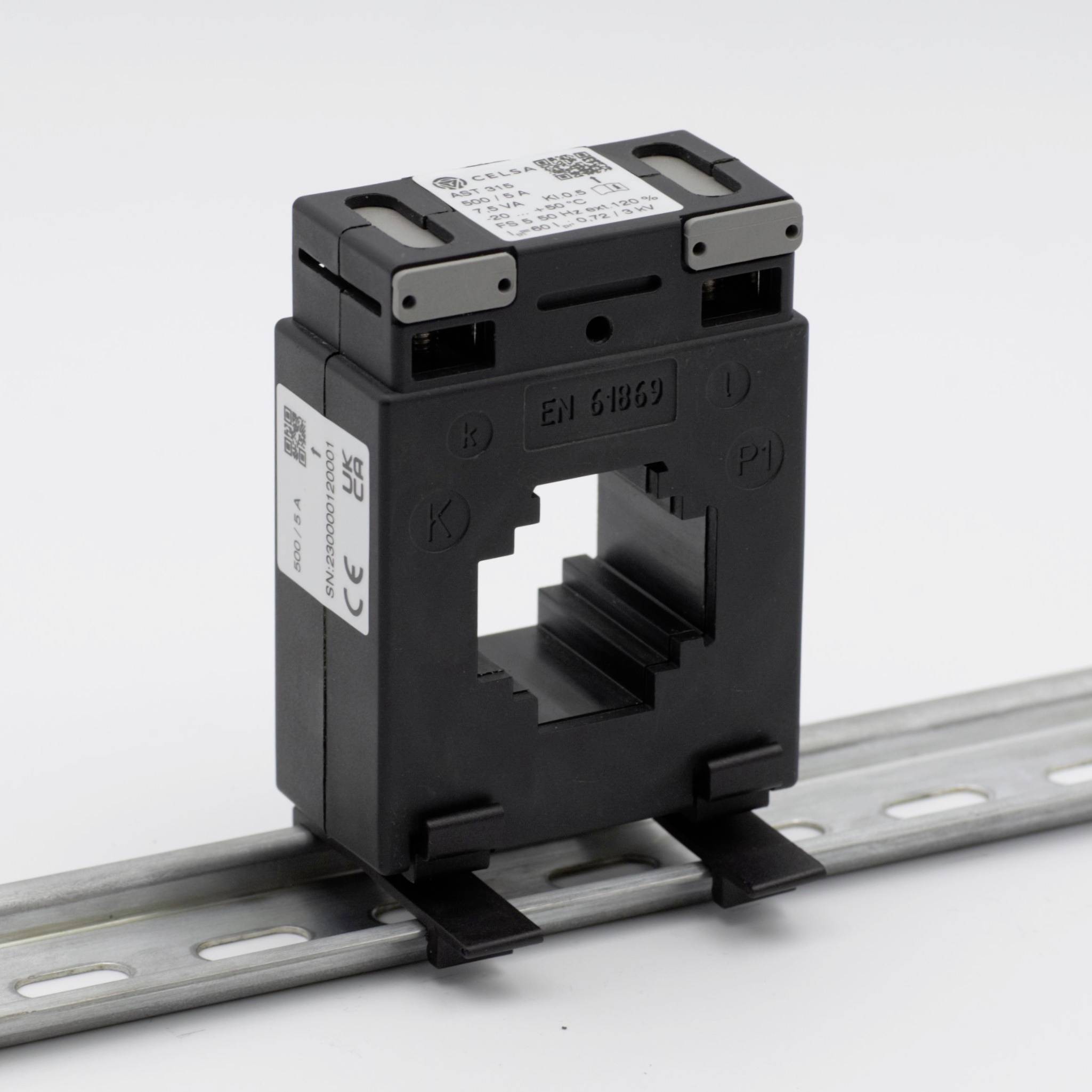 Celsa AST 315 300/5A 2.5VA Kl. 1 Current transformer attachment Primary current 300 A Secondary current 5 A Line feed-th-1