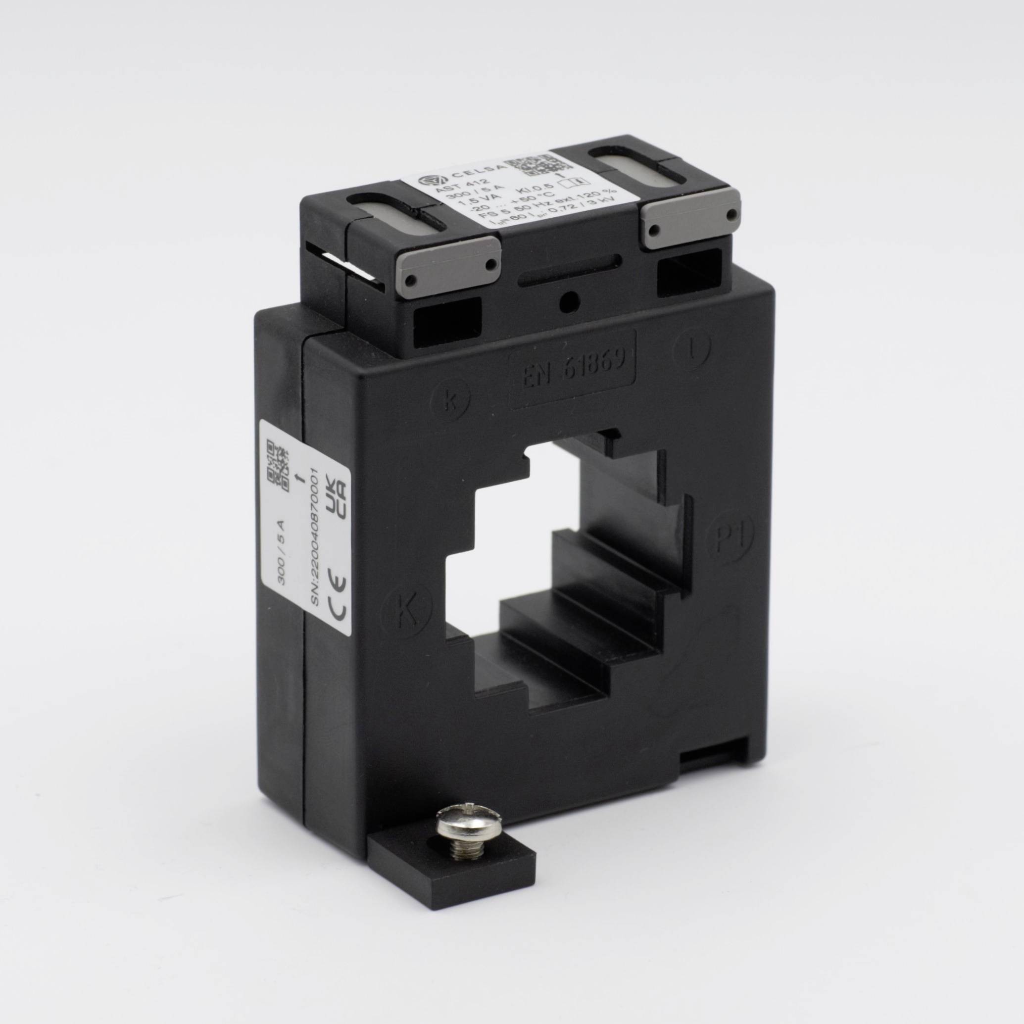Celsa AST 412 400/5A 5VA Kl. 1 Current transformer attachment Primary current 400 A Secondary current 5 A Line feed-thro-0