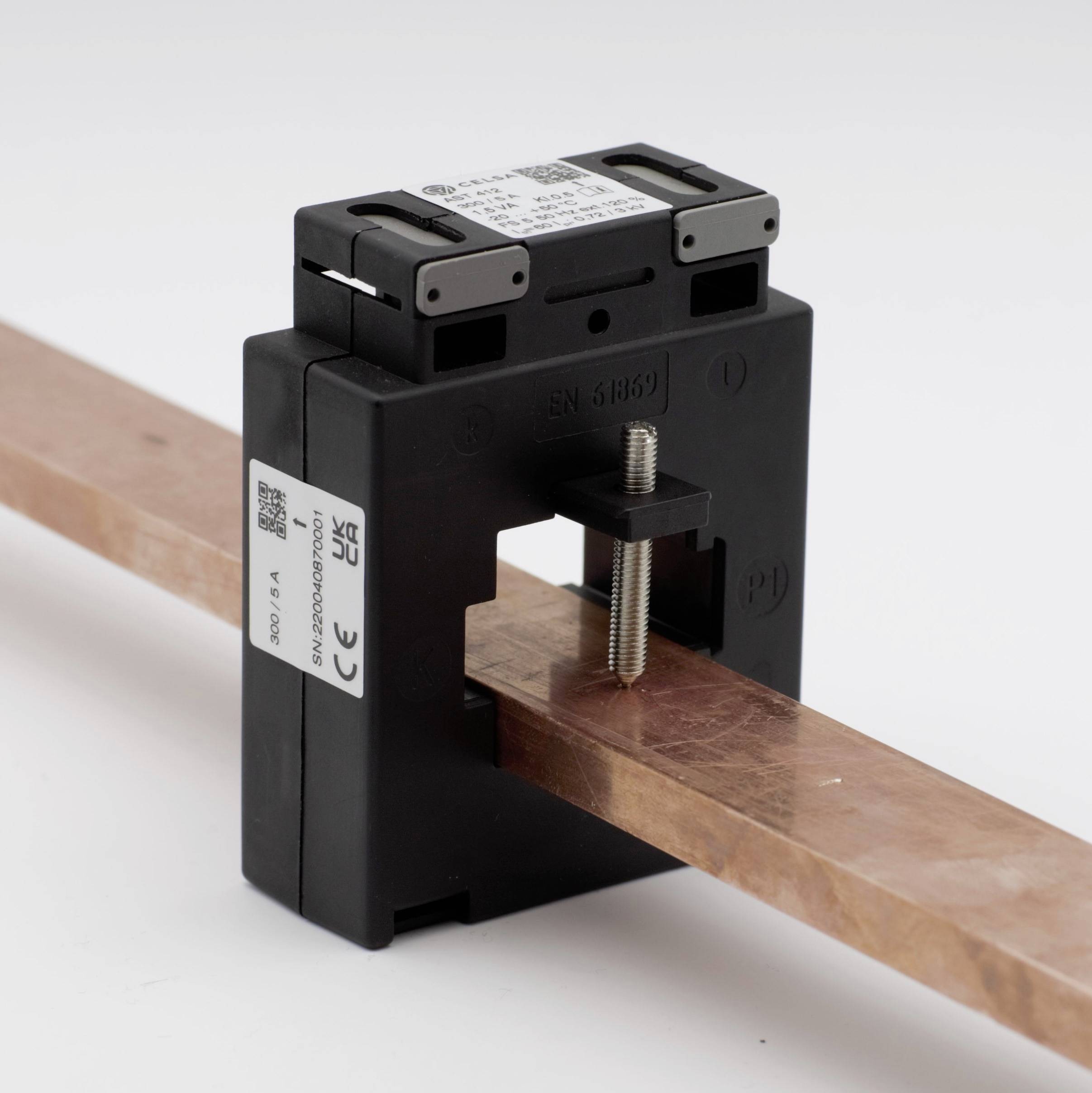 Celsa AST 412 400/5A 5VA Kl. 1 Current transformer attachment Primary current 400 A Secondary current 5 A Line feed-thro-2