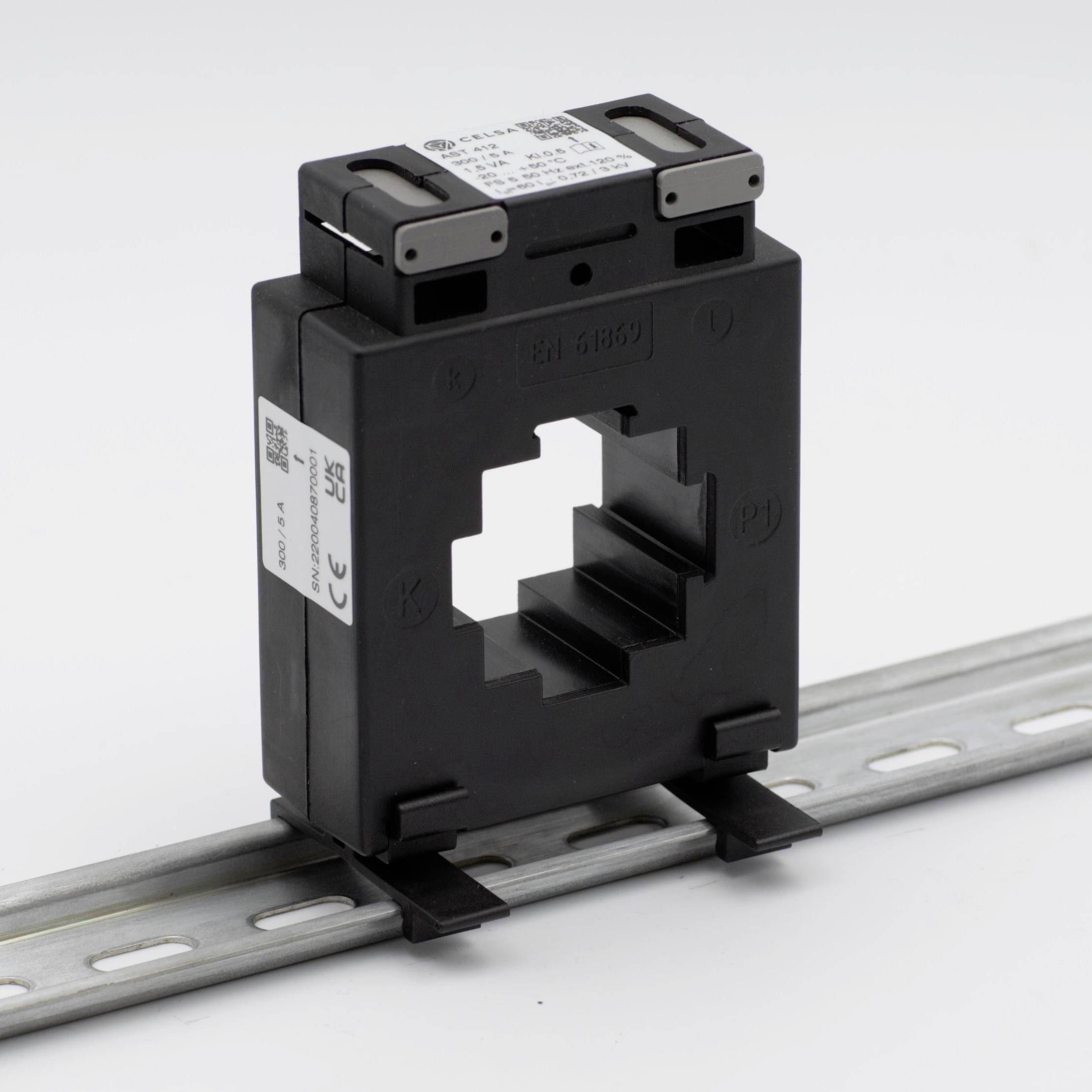 Celsa AST 412 400/5A 5VA Kl. 1 Current transformer attachment Primary current 400 A Secondary current 5 A Line feed-thro-3
