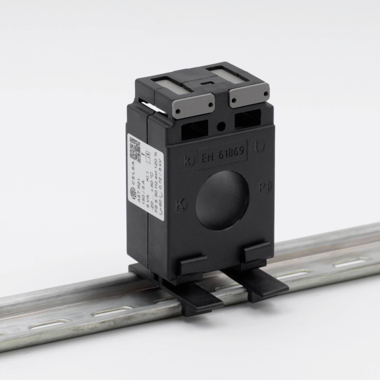 Celsa AST R21 60/5A 1.25VA Kl. 1 Current transformer attachment Primary current 60 A Secondary current 5 A Line feed-thr-1