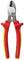 Insulated VDE side cutters, red-yellow handle, suitable for electrical installation work up to 1000 volts.