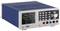 A power analyser device with a digital display shows measurement values: Voltage 232.1V, Current 231.7mA, Power 51.88W, Efficiency 92.72%.