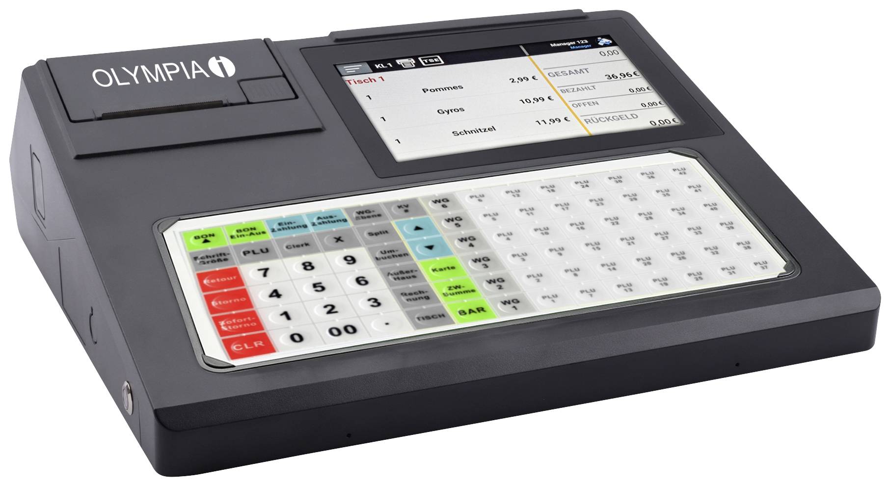 Olympia K 200+ Cash register Black