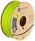 A reel of 3D printing filament from Polymaker in luminous green, labelled as 'PolyLite LW-PLA'.
