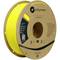 A yellow ASA plastic filament spool from Polymaker. The packaging is made from recycled material. Suitable for 3D printing.