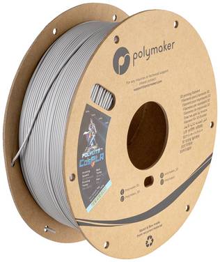 Polymaker PA05006 CosPLA Version A Filament PLA Excellent paint adhesion, Easy sanding 1.75 mm 1000 g Grey PolyLite™ 1 pc(s)