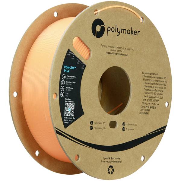 Polymaker PA02090 Luminous Filament PLA luminiscent 1.75 mm 1000 g Fluorescent orange PolyLite™ 1 pc(s)