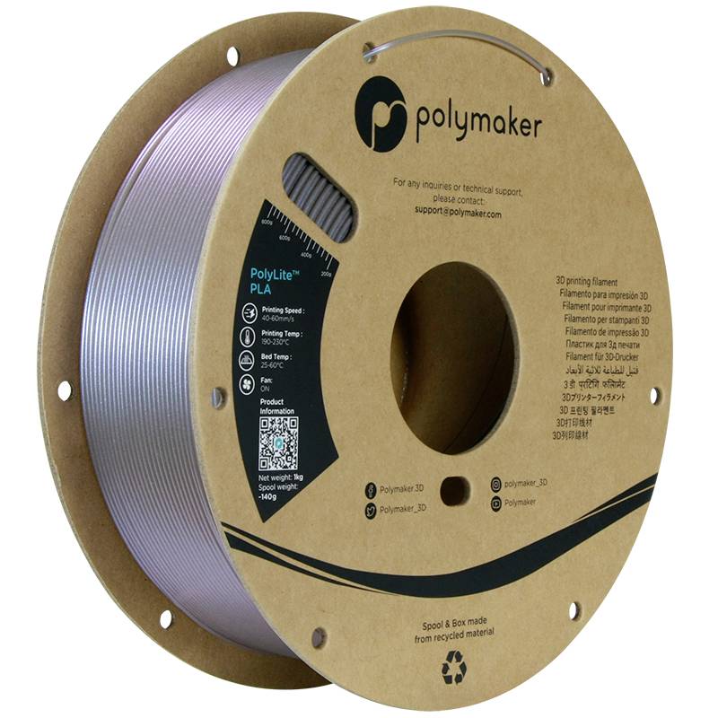 Polymaker PA02081 Starlight Filament PLA Multicolour, Colour change 1.75 mm 1000 g Starlight mercury PolyLite™ 1 pc(s)