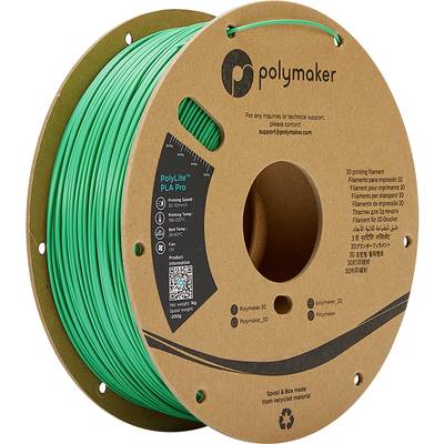 Polymaker PA07008 Filament PLA Pro high stiffness, shatter-proof 1.75 mm 1000 g Green PolyLite™ 1 pc(s)