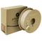 A pack of Polymaker PolyTerra PLA 3D printing material, beige colour. Contains a reel of eco-friendly PLA filament.