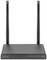A black 4K wireless HDMI KVM extender with two aerials. It is a receiver for wireless video transmission.