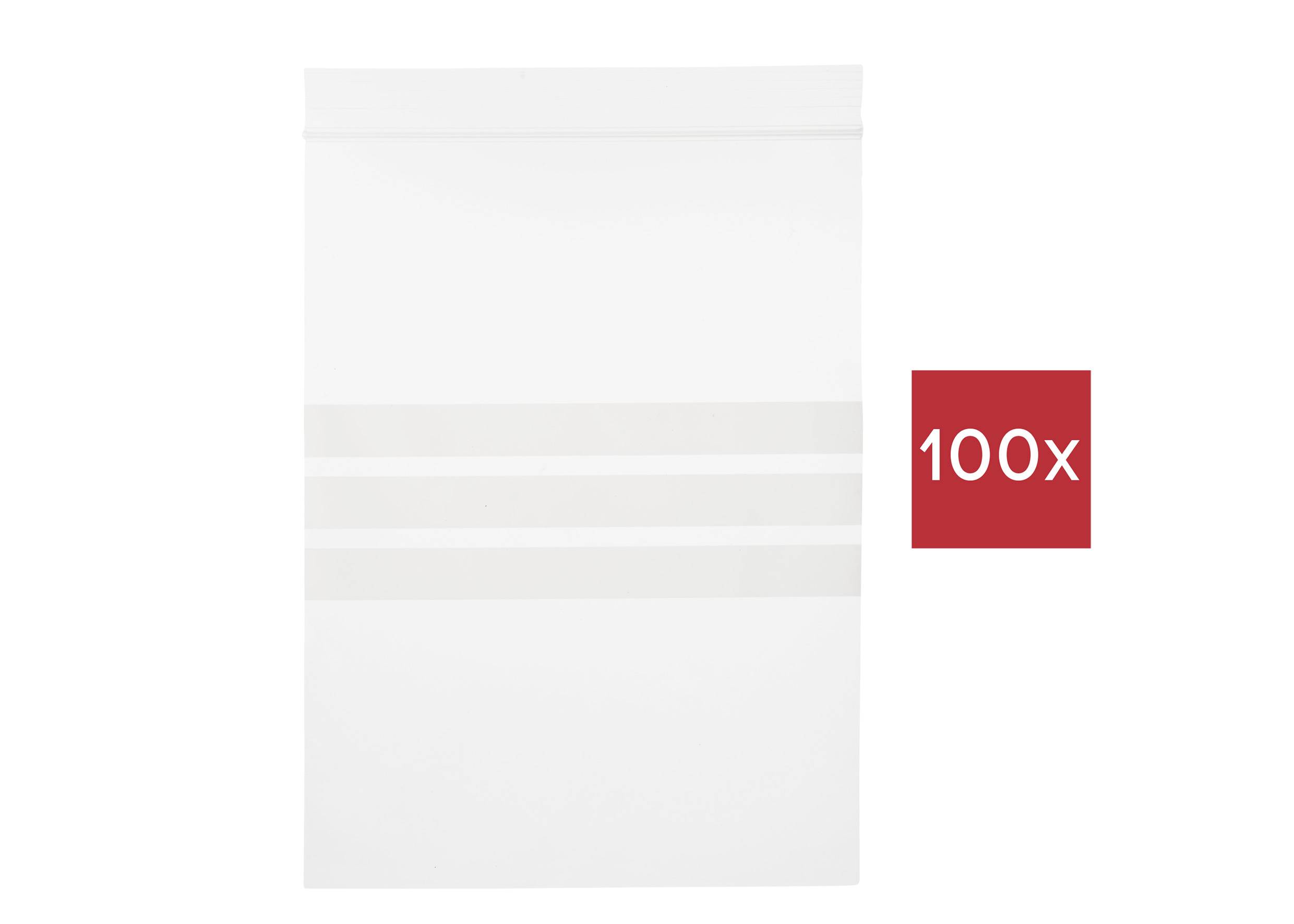 TRU COMPONENTS Grip seal bag with write-on panel (L x W) 170 mm x 120 mm Transparent Polyethylene (PE) 100 pc(s)