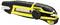 Black and yellow Stanley utility knife with retractable blade, suitable for cutting work, with side blade lock.