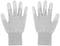 A pair of grey gloves with conductive fingertips, suitable for operating touchscreens.