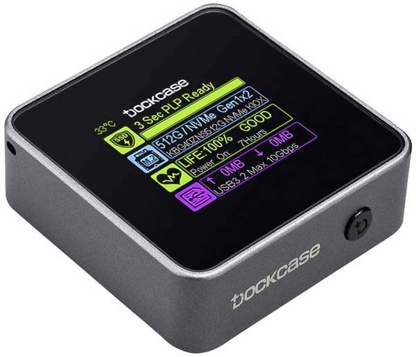 Dockcase Pocket Smart M.2 SSD enclosure USB C® (USB 3.2 2nd gen) 10 GBit/s M.2 PCIe NVMe 2230 DSWC1M-3G