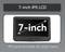 7-inch IPS LCD monitor offering a wide viewing angle.