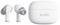 White wireless earbuds with charging case, with the 'sudio' logo visible. Elegantly designed and ergonomically adapted.