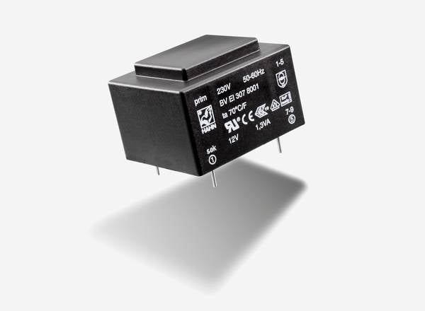 Hahn BV EI 304 8013 PCB mount transformer 1 x 230 V 1 x 6 V AC 2.1 VA 350 mA