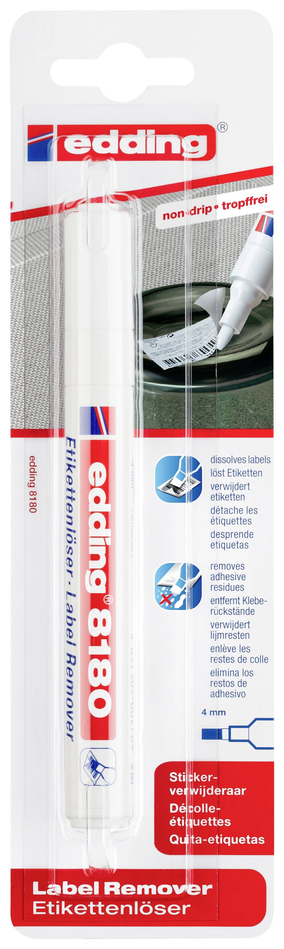 Edding Etikettenloesemarker 4-8180-1-4 Label remover 1 pc(s)